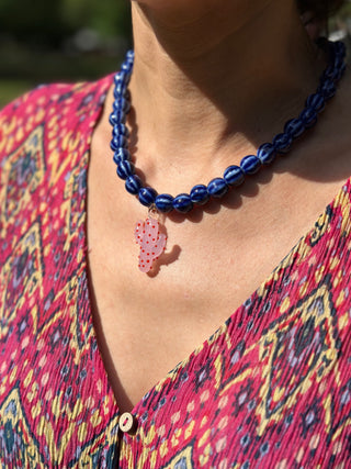 Collar cuentas de cerámica cactus