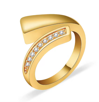 Anillo para cenizas en acero inoxidable con circonitas – recuerdo personalizado