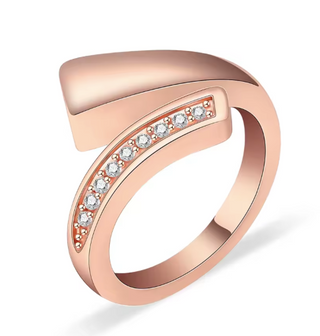 Anillo para cenizas en acero inoxidable con circonitas – recuerdo personalizado