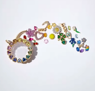 Collar Locket transparente para charms y recuerdos