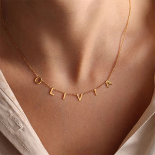 regalo collar nombre acero inoxidable