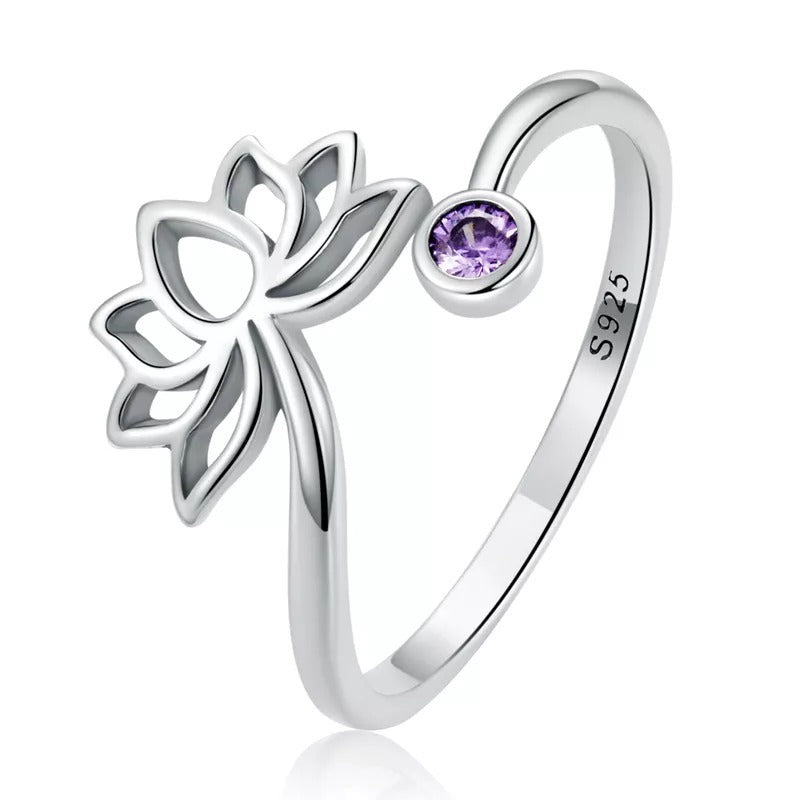 Anillo flor de loto outlet