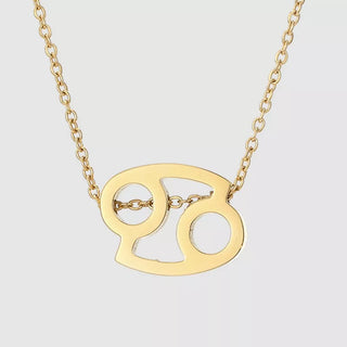 Collar Zodiaco de Acero Inoxidable Bañado en Oro 14 k – Joya Personalizada Signo Astrológico