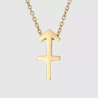 Collar Zodiaco de Acero Inoxidable Bañado en Oro 14 k – Joya Personalizada Signo Astrológico