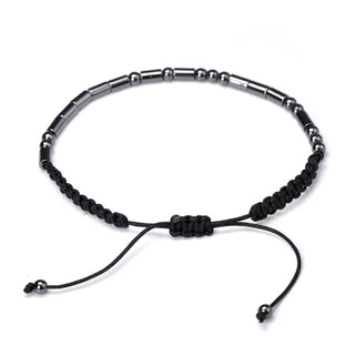 Pulsera Código Morse Personalizada de Hematita – Mensaje Secreto