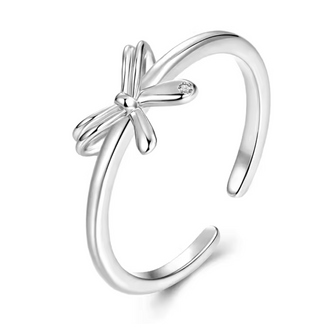 Anillo lazo minimalista · Plata de ley 925 u oro