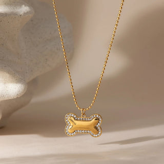 collar hueso perro