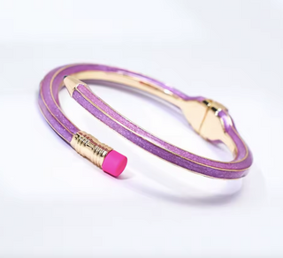 Brazalete rígido multicolor tipo lápiz de acero inoxidable | Pulsera abierta ajustable