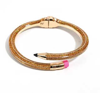 Brazalete rígido multicolor tipo lápiz de acero inoxidable | Pulsera abierta ajustable