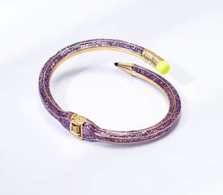 Brazalete rígido multicolor tipo lápiz de acero inoxidable | Pulsera abierta ajustable