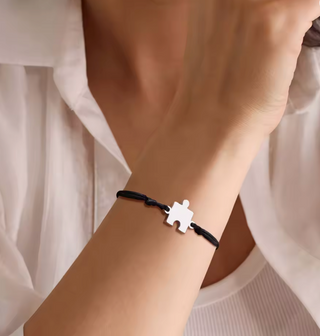 Pulsera puzzle personalizada – Acero inoxidable ajustable
