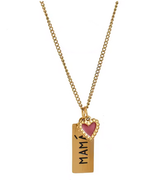 collar para mamá acero inoxidable corazón