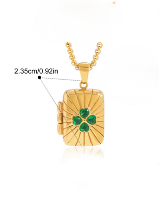 Collar para meter fotos dentro dorado | Colgante con foto personalizada