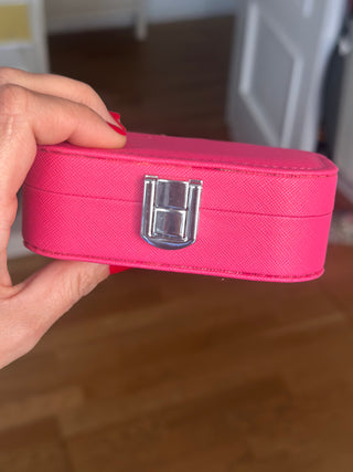 Mini caixa de joias de viagem – Organizador compacto de joias