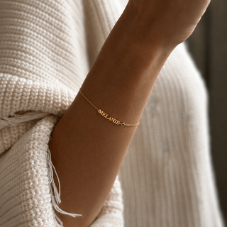 Pulseras personalizadas oro