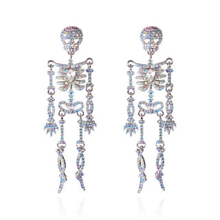 Pendientes Halloween Esqueleto con Brillantes