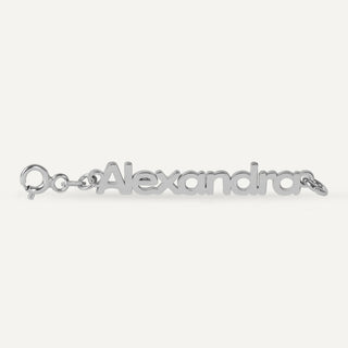 Alargador de collares y pulseras con nombre personalizado en acero inoxidable
