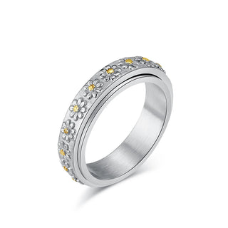 Anillo antiestres plateado
