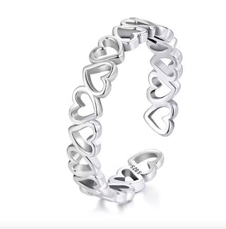 anillo corazones
