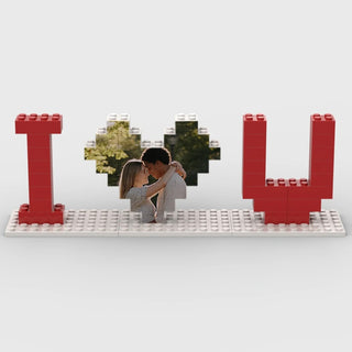 Bloques de Construcción Personalizados con Foto “I ❤️ U” – Regalo San Valentín