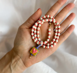 Collar de Cuentas Naturales Multicolor para Mujer