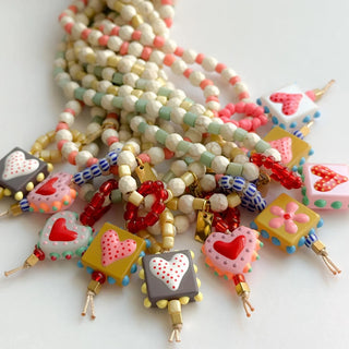 Collar de Cuentas Naturales Multicolor para Mujer