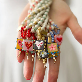 Collar de Cuentas Naturales Multicolor para Mujer