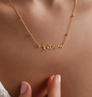 collar personalizado oro