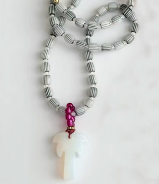 Collar Palmera de Cuentas de Colores | Collar Verano Mujer 2026
