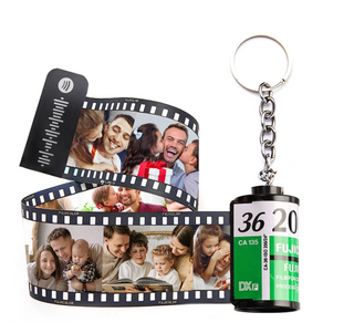 Llavero Carrete de Fotos Personalizado – Película 35mm (5, 10 o 15 Fotos)