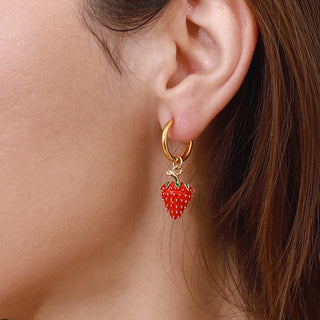 pendientes aro fresa