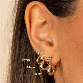 Pendientes aro corazón de acero inoxidable – elegantes y minimalistas