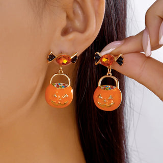 Pendientes Halloween calabaza y caramelo | White & You 🎃👻