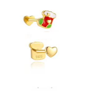 Pendientes Navideños y Minimalistas | Pendiente Reversible