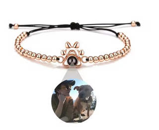 Pulsera Pata de Perro con Foto Personalizada | Regalo Mascotas