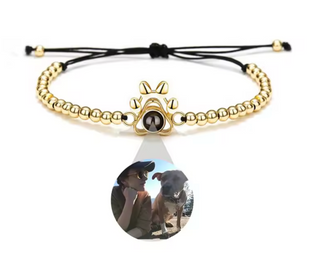 Pulsera Pata de Perro con Foto Personalizada | Regalo Mascotas