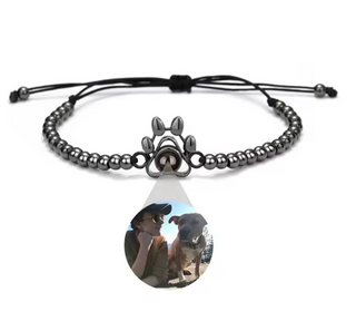 Pulsera Pata de Perro con Foto Personalizada | Regalo Mascotas