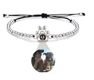 Pulsera Pata de Perro con Foto Personalizada | Regalo Mascotas