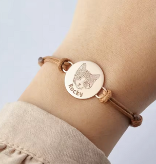 pulsera con foto gato