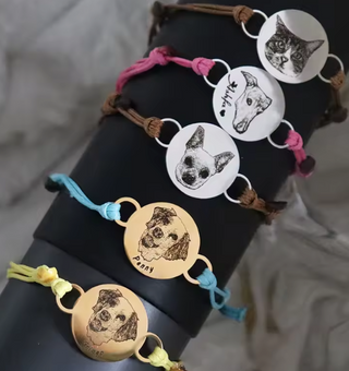 pulsera con foto mascora