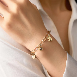 Pulsera con Foto Proyectada · Corazón & Trébol · Personalizada