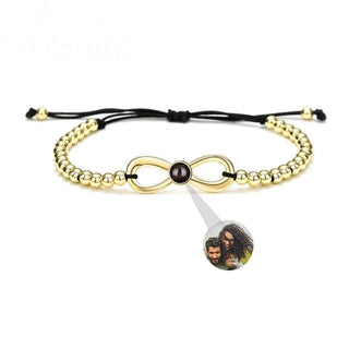 Pulsera Infinito Personalizada con Foto Proyectable – Regalo Único
