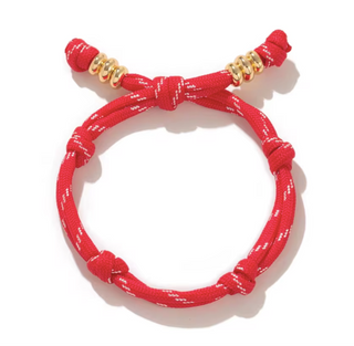 Pulsera con inicial de colores | Pulsera personalizada de cordón