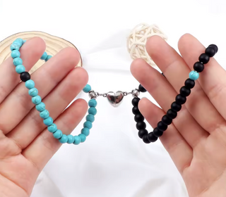 Pulseras para Parejas  con Imán – Set de 2