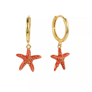 Pendientes estrella de mar